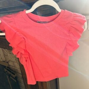 ZARA ruffle top